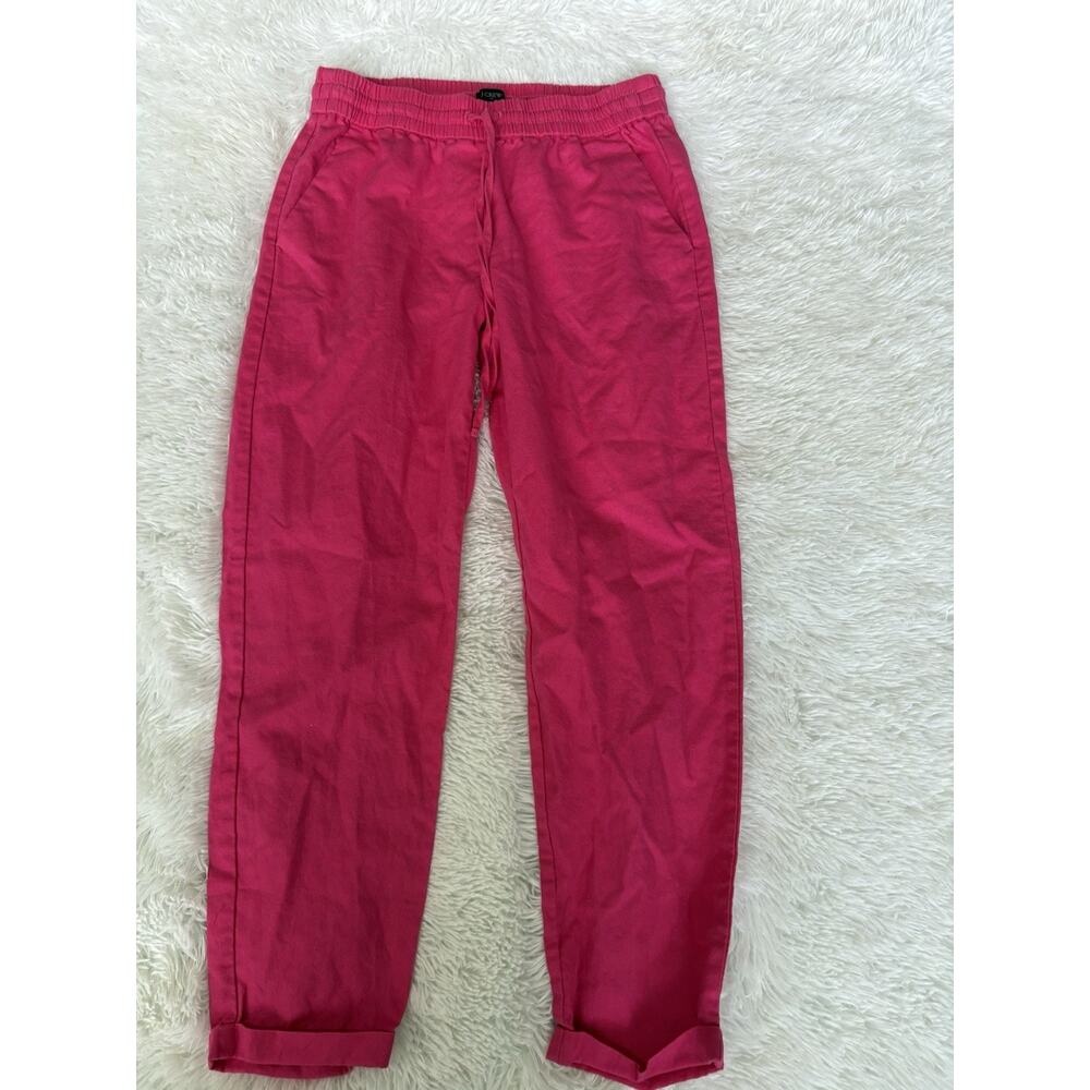 J. Crew Sz. 2 Soft Waist Pink Linen Blend Pants. Great Pair